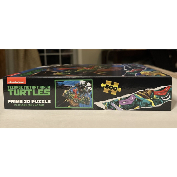 Teenage Mutant Ninja Turtles Prime 3D Puzzle 500 Piece Nickelodeon 24x18 Sealed - Picture 7 of 8